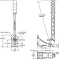 Wilwood 340-14769 Vertical Hydraulic Handbrake Lever Assembly - 11:1 Ratio