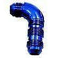 Aeroflow AF533-06 90 Deg Bulkhead -6AN Full Flowblue No Restriction Nut Seper