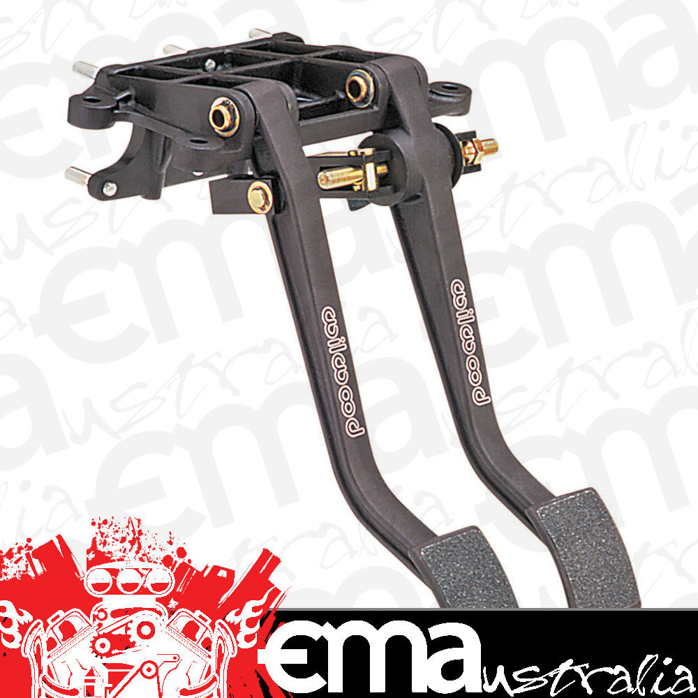 WILWOOD CLUTCH/BRAKE PEDAL ASSEMBLY WB340-3950 TRPLE MASTER CYL FORWARD STYLE