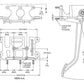 WILWOOD DUAL PEDAL ASSY BRAKE/CLUTCH REVERSE SWING MOUNT WIL340-6451