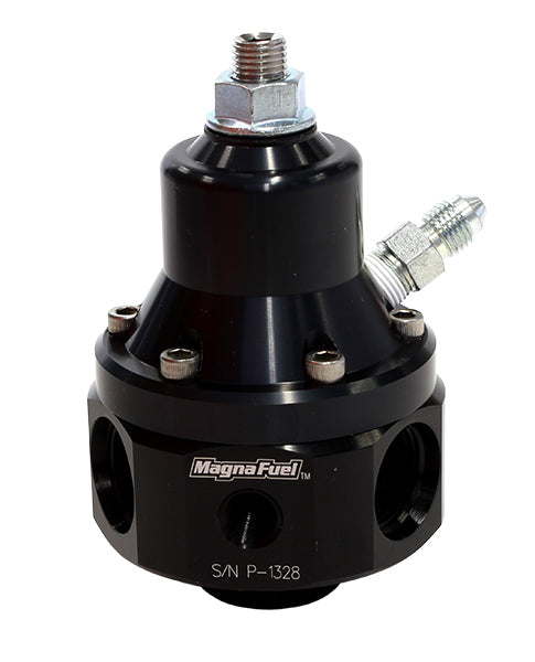 Magnafuel WIMP9940-B-BLK Four-Port EFI Regulator W/ 1:1 Boost Reference Black X4 -8An X1 -8An Return 2000 HP 35-85 PSI