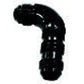 Aeroflow AF533-12BLK 90 Deg Bulkhead -12AN Ful Flowblack No Restriction Nut Seper