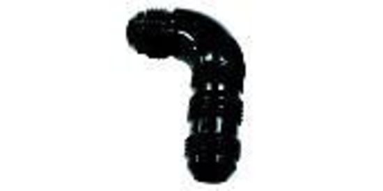 Aeroflow AF533-12BLK 90 Deg Bulkhead -12AN Ful Flowblack No Restriction Nut Seper