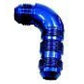 Aeroflow AF533-16 90 Deg Bulkhead -16AN Ful Flowblue No Restriction Nut Seper