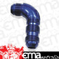 Aeroflow AF533-20 90 Deg Bulkhead -20AN Ful Flowblue No Restriction Nut Seper