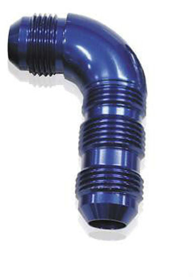 Aeroflow AF533-20 90 Deg Bulkhead -20AN Ful Flowblue No Restriction Nut Seper
