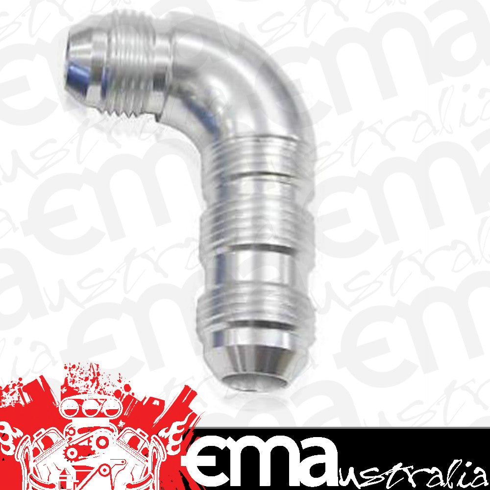 Aeroflow AF533-20S 90 Deg Bulkhead -20AN Ful Flowsilver No Restriction Nut Sepe