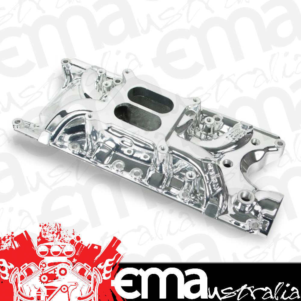 Weiand WM8124C SB Ford Street Warrior Intake Manifold 289-302Ci Windsor Everbright Finish