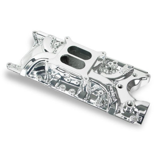 Weiand WM8124C SB Ford Street Warrior Intake Manifold 289-302Ci Windsor Everbright Finish