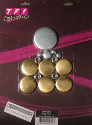 Endurotec WPK302 Ford Windsor 289-351 V8 Brass Welch Plug Kit
