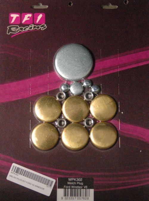 Endurotec WPK302 Ford Windsor 289-351 V8 Brass Welch Plug Kit