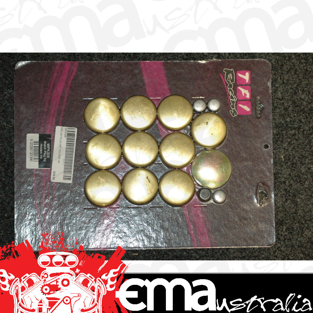 Engine Master Australia TFI-WPK308 WPK308 Wpk 308 Holden V8 Brass Welch Plug Kit 253-355 Cid Red Blue & Black Engines