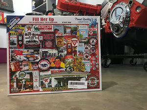 Puzzles WPZ-1049PZ Wpz-1049P 'Fill Her Up' 1000 Pc Jigsaw Puzzle Petrol Mobil Shell Esso Sinclair