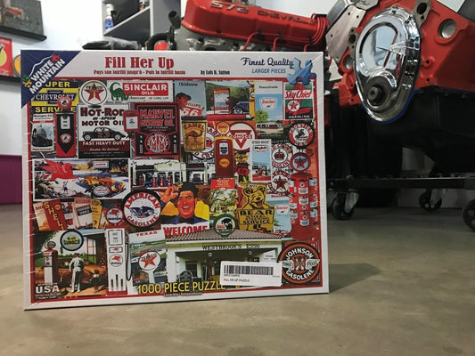 Puzzles WPZ-1049PZ Wpz-1049P 'Fill Her Up' 1000 Pc Jigsaw Puzzle Petrol Mobil Shell Esso Sinclair