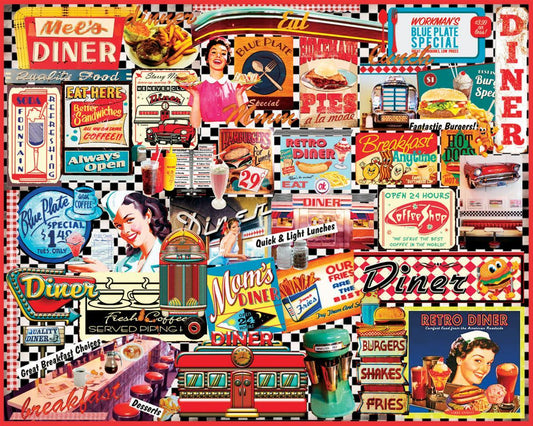 Puzzles WPZ-999PZ Diners 1000 Piece Jigsaw Puzzle 24" X 30"