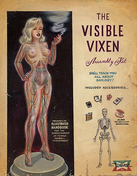 Weesner WSVISIBLEVIXEN Visible Vixen Signed & Dated Poster 11 X 14"