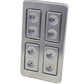 Watson's StreetWorks WSWL39-5B22X Illuminated Power Window Switch Dimpled 4 Switch 2-Over-2 Design Wswl39-5B2/2X