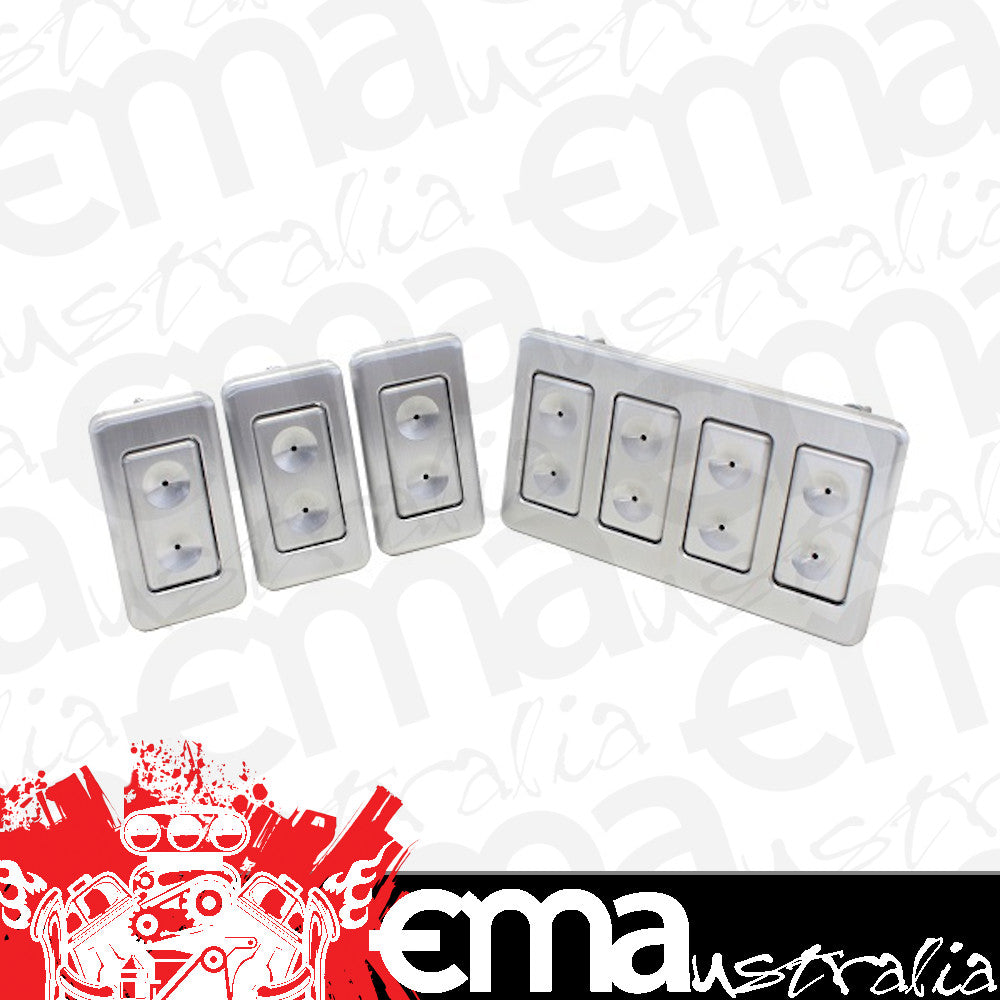 Watson's StreetWorks WSWL39-5B4 Illuminated Power Window Switch suit 4 Door Car Dimpled Console 4 Switch Panel w/ 3 Single Door Switches
