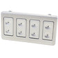 Watson's StreetWorks WSWL39-5B4X Illuminated Power Window Switch suit 4 Door Car Dimpled Console 4 Switch Only