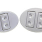 Watson's StreetWorks WSWL39-5BOT Illuminated Power Window Switch suit 2 Door Car Oval Dimpled Console 3 Switch Only