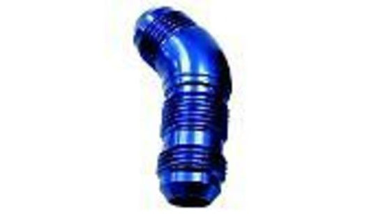 Aeroflow AF537-08 45 Deg Bulkhead -8AN Full Flowblue No Retrictio Nut Seperate