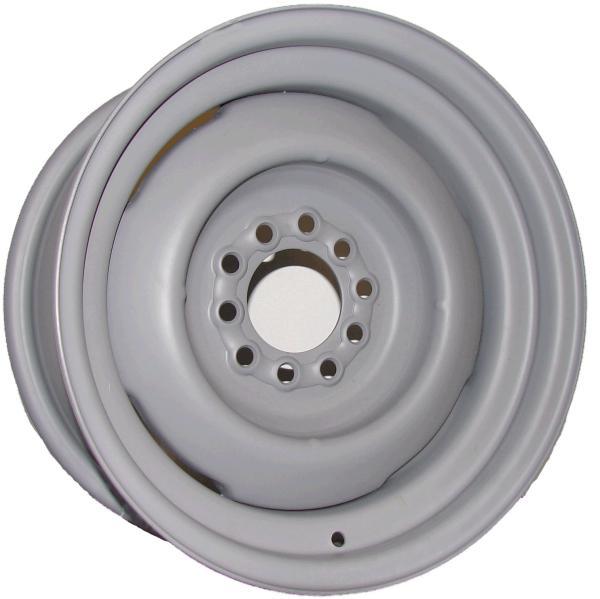 Wheel Vintiques WV14-581204 Gennie Steel Rim 15 X 8" - Grey Primer Finish 4-1/2 & 4-3/4" Bolt Circle w/ 4" Back Space
