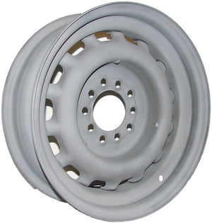 Wheel Vintiques WV17-5512314 Artillery Steel Rim 15 X 5" - Grey Primer Finish 4-1/2 & 4-3/4" Bolt Circle w/ 3-1/4" Back Space