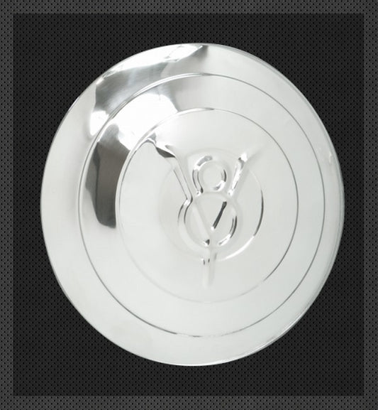 Wheel Vintiques WV2001 Stainless Street Rod Wire Cap V8 Logo 1933