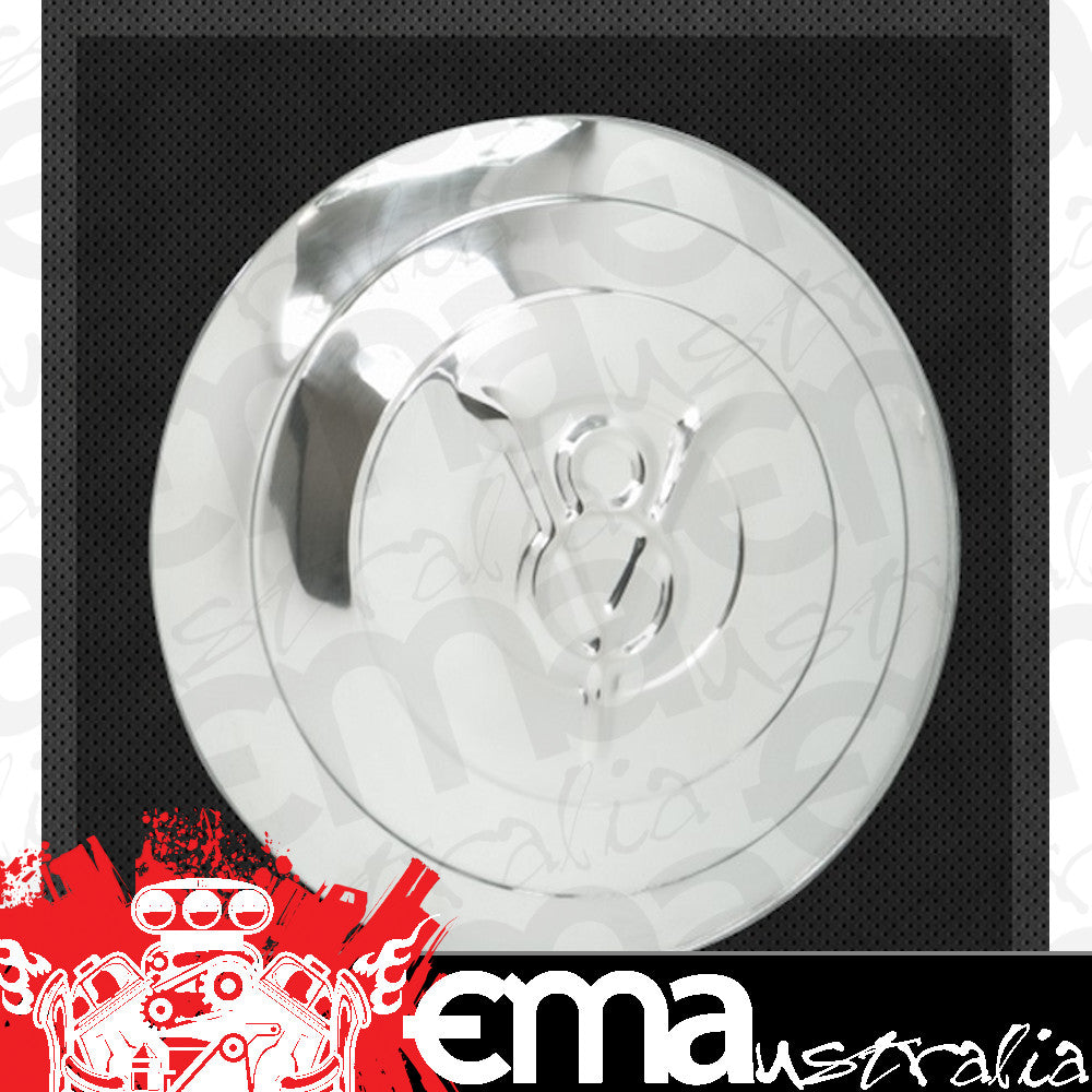 Wheel Vintiques WV2001 Stainless Street Rod Wire Cap V8 Logo 1933