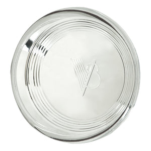 Wheel Vintiques WV2006-A Stainless 1940 Standard V8 Cap V8 Logo Ribbed Outer suit 14" & 15" Smoothie Rims