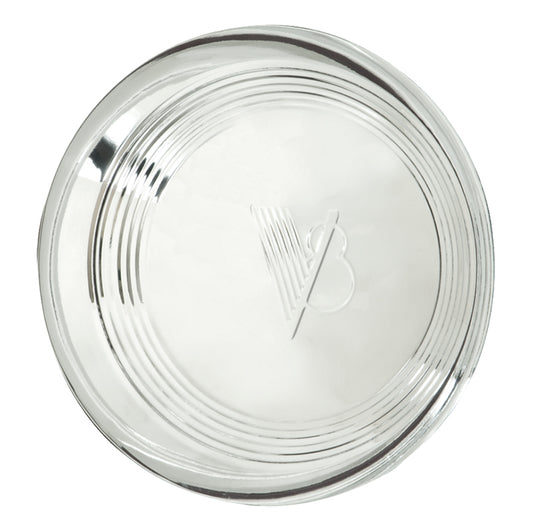 Wheel Vintiques WV2006-A Stainless 1940 Standard V8 Cap V8 Logo Ribbed Outer suit 14" & 15" Smoothie Rims