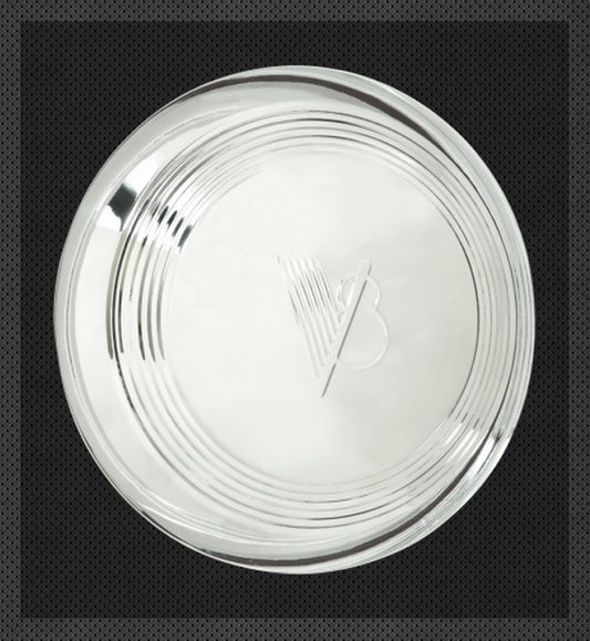 Wheel Vintiques WV2006 Stainless 1940 Standard V8 Cap V8 Logo Ribbed Outer