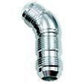 Aeroflow Performance Products AF537-10S 45 Deg Bulkhead -10AN Ful Flowsilver No Retrictio Nut Sepera