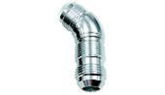 Aeroflow AF537-10S 45 Deg Bulkhead -10AN Ful Flowsilver No Retrictio Nut Sepera