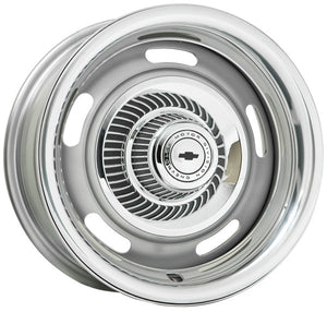 Wheel Vintiques WV30-563404 Silver Corvette Style Rallye Rim 15 X 6" 4-3/4" Bolt Circle w/ 4" Back Space