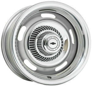 Wheel Vintiques WV30-573404 Silver Corvette Style Rallye Rim 15 X 7" 4-3/4" Bolt Circle w/ 4" Back Space