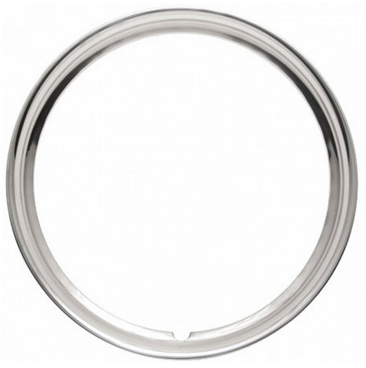 Wheel Vintiques WV3005-16 Stainless 16" Smooth Hot Rod Style Trim Ring suit All Steel Wheels 5" Wider