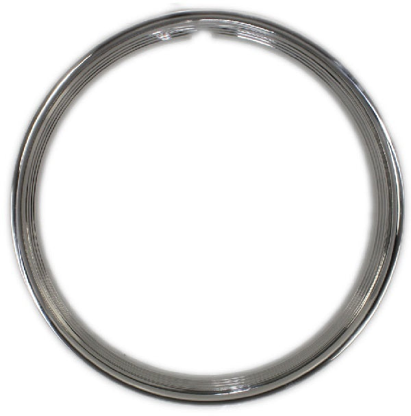 Wheel Vintiques WV3006-15 Stainless 15" Ribbed Hot Rod Style Trim Ring suit All Steel Wheels 5" Wider