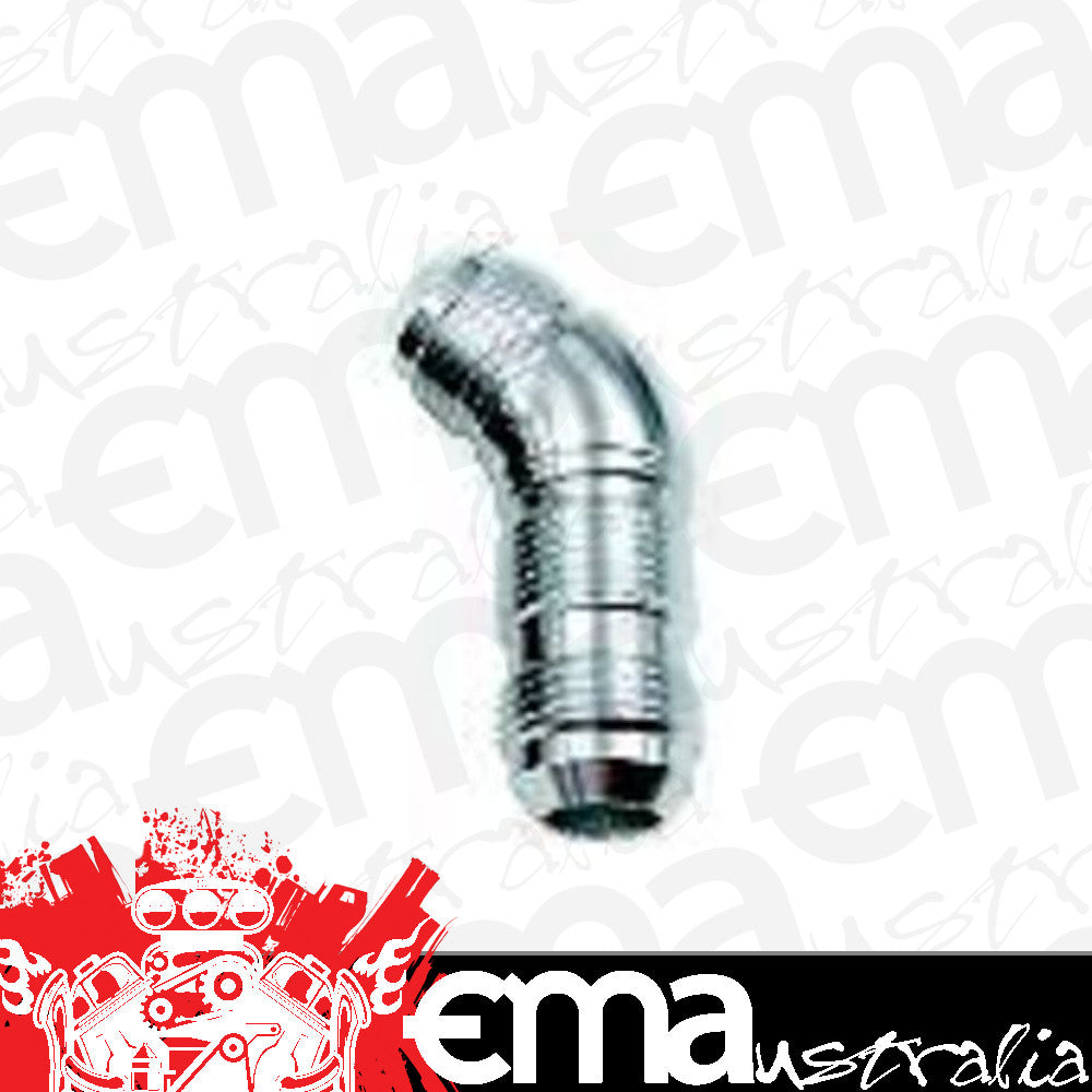 Aeroflow AF537-12S 45 Deg Bulkhead -12AN Ful Flowsilver No Retrictio Nut Sepera