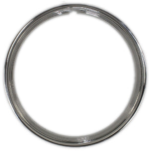 Wheel Vintiques WV3006-16 Stainless 16" Ribbed Hot Rod Style Trim Ring suit All Steel Wheels 5" Wider