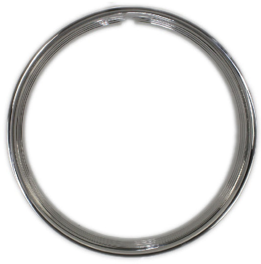 Wheel Vintiques WV3006-16 Stainless 16" Ribbed Hot Rod Style Trim Ring suit All Steel Wheels 5" Wider