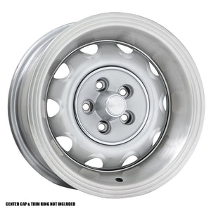 Wheel Vintiques WV56-561204 Chrysler Rallye 15" X 6" Silver Powder Coat 5 X 4-1/2" 4" Back Spece