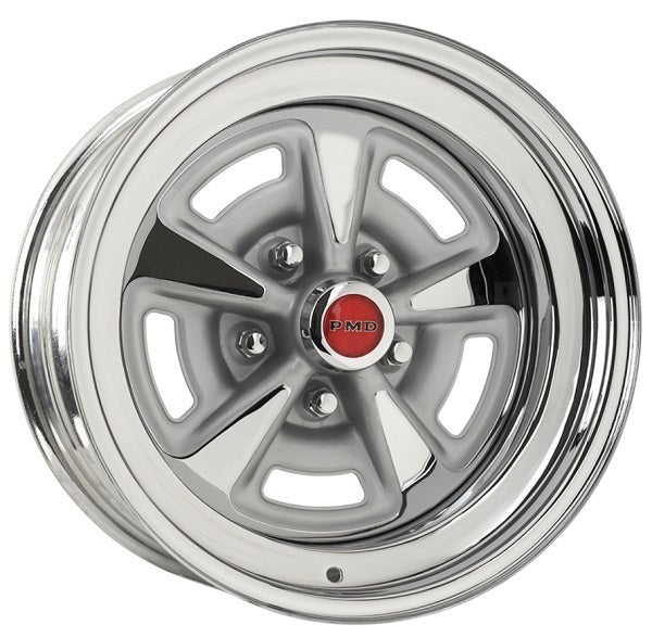 Wheel Vintiques WV60-583404-C Chrome Pontiac Rallye Ii Rim 15 X 8" 4-3/4" Bolt Circle w/ 4" Back Space