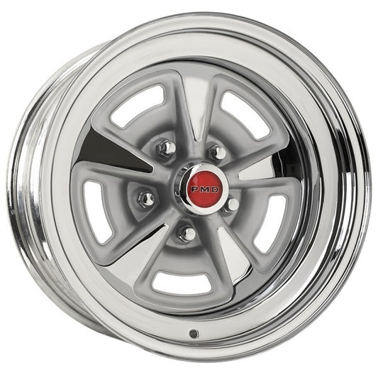 Wheel Vintiques WV60-583404-C Chrome Pontiac Rallye Ii Rim 15 X 8" 4-3/4" Bolt Circle w/ 4" Back Space