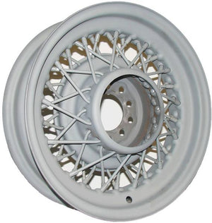 Wheel Vintiques WV72-571204 Bare Street Rod Wire Rim 15 X 7" 4-1/2 & 4-3/4" Bolt Circle w/ 4" Back Space