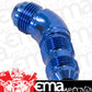 Aeroflow AF537-20 45 Deg Bulkhead -20AN Ful Flowblue No Retrictio Nut Seperate