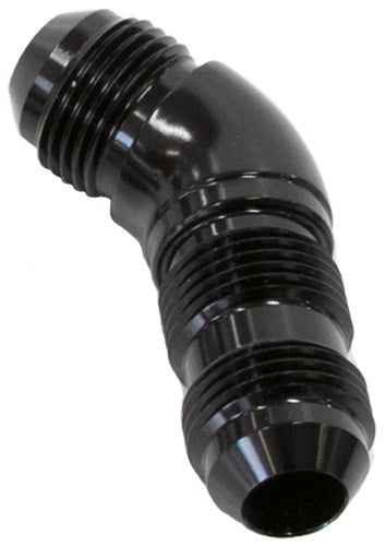 Aeroflow AF537-20BLK 45 Deg Bulkhead -20AN Ful Flowblack No Retrictio Nut Seperat