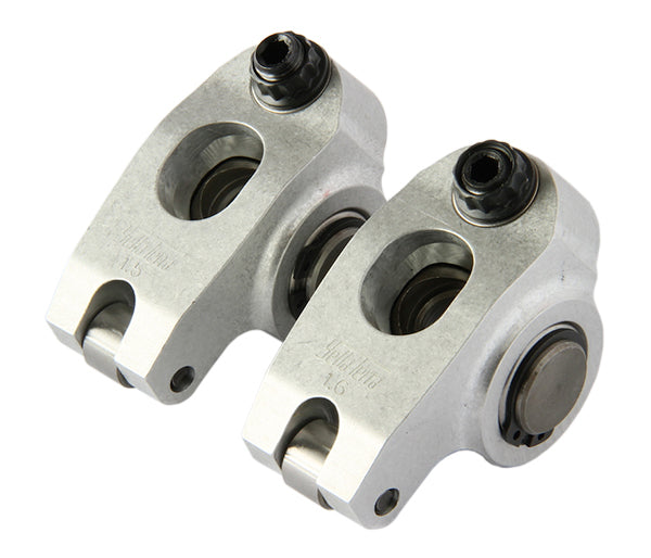 Yella Terra YT6357 Platinum Roller Rocker Set 1.6 X 1.5 Ratio (7/16" Mount, Single Shaft Adjustable) (Suit S/B Chev With Allpro, Bowtie, Brodix Track 1, Dart Ii, Iron Ea