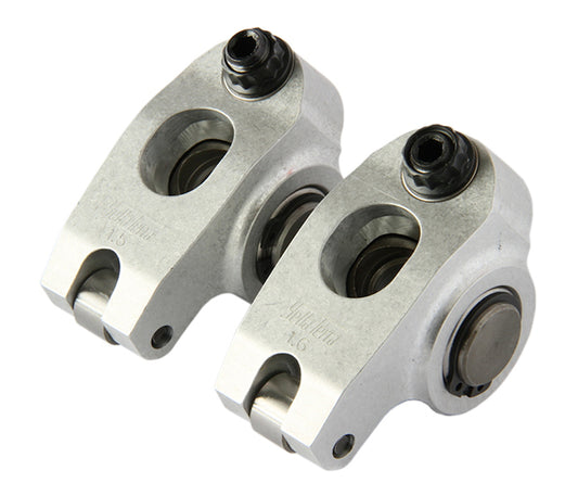 Yella Terra YT6357 Platinum Roller Rocker Set 1.6 X 1.5 Ratio (7/16" Mount, Single Shaft Adjustable) (Suit S/B Chev With Allpro, Bowtie, Brodix Track 1, Dart Ii, Iron Ea
