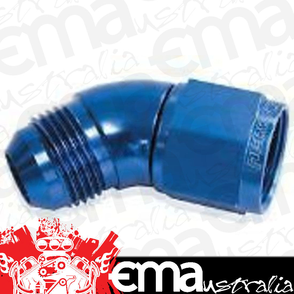Aeroflow AF542-06 45 Deg Female - Male -6AN Blue Full Flow